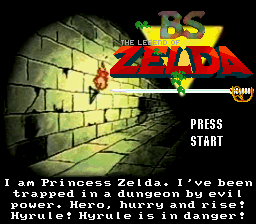 BS Zelda Map One Restoration (english translation) Title Screen